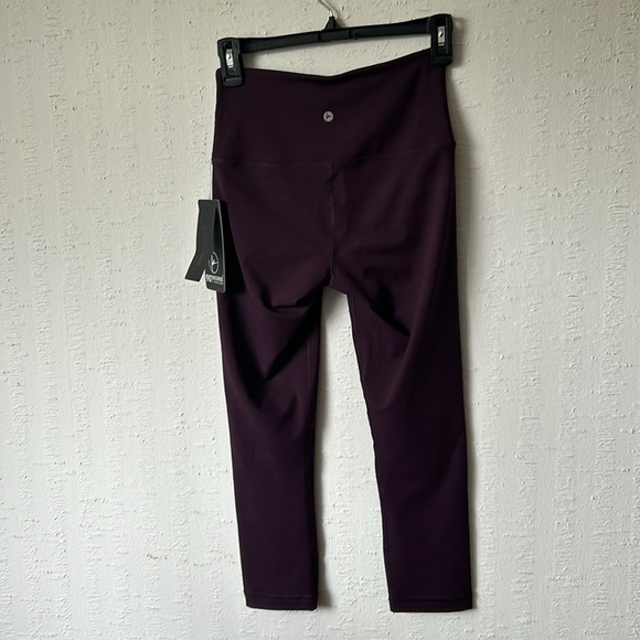 90 Degree by Reflex Purple Performance Capri Legging - Picture 10 of 11